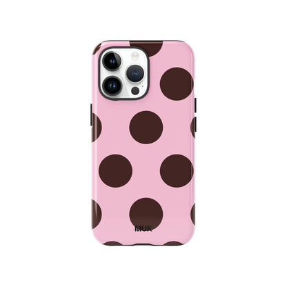 Funda de móvil Tough Magsafe - Dots Pink Brown