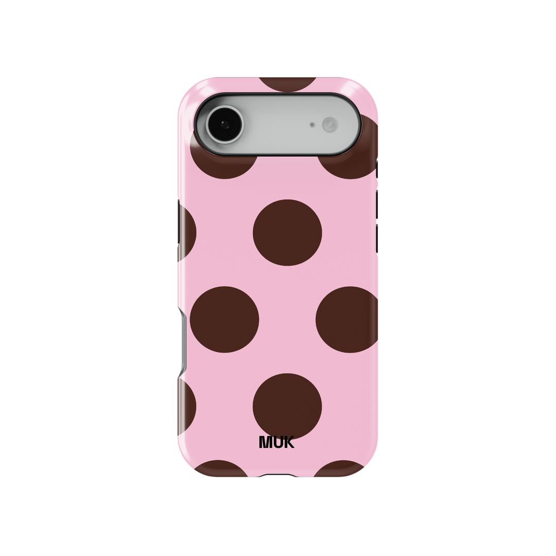 Funda de móvil Tough Magsafe - Dots Pink Brown