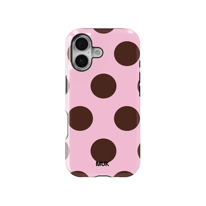 Funda de móvil Tough Magsafe - Dots Pink Brown