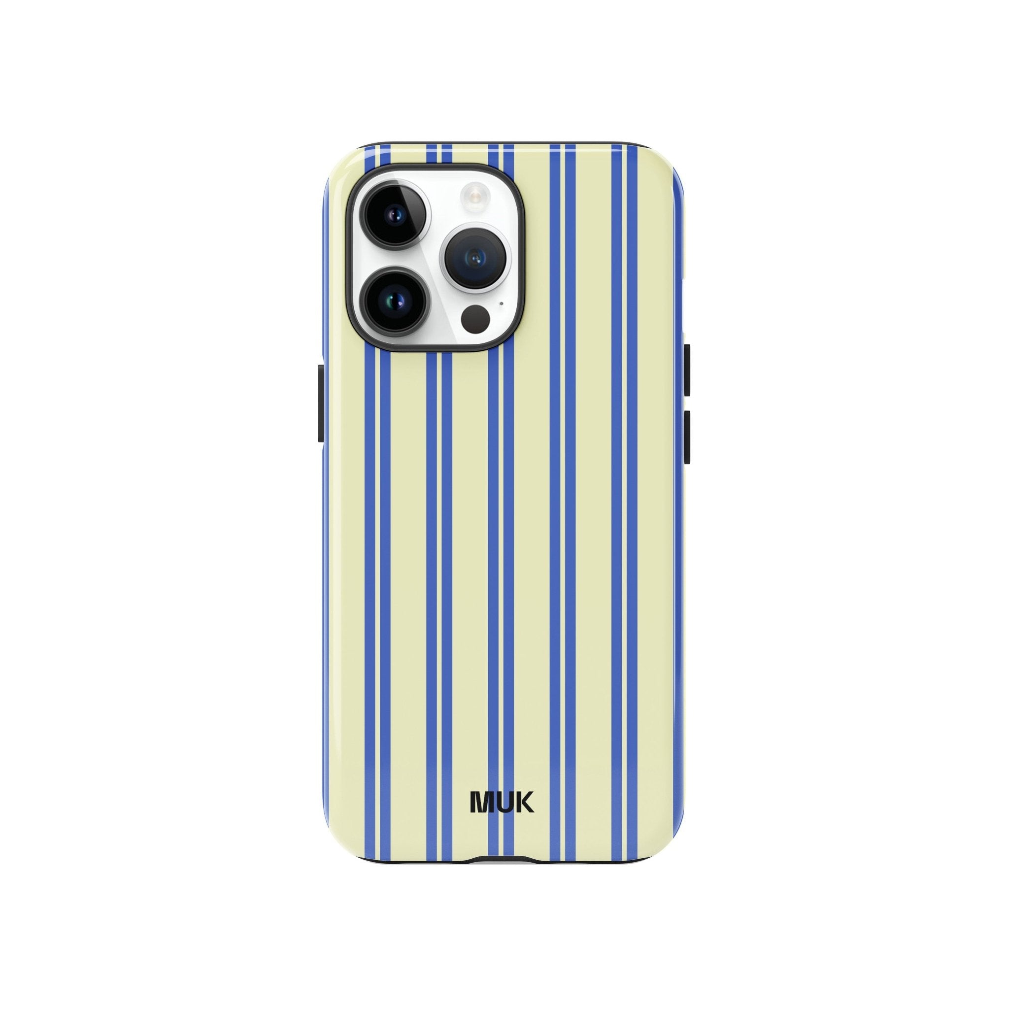 Funda de móvil Tough Magsafe - Double Stripes Blue Yellow