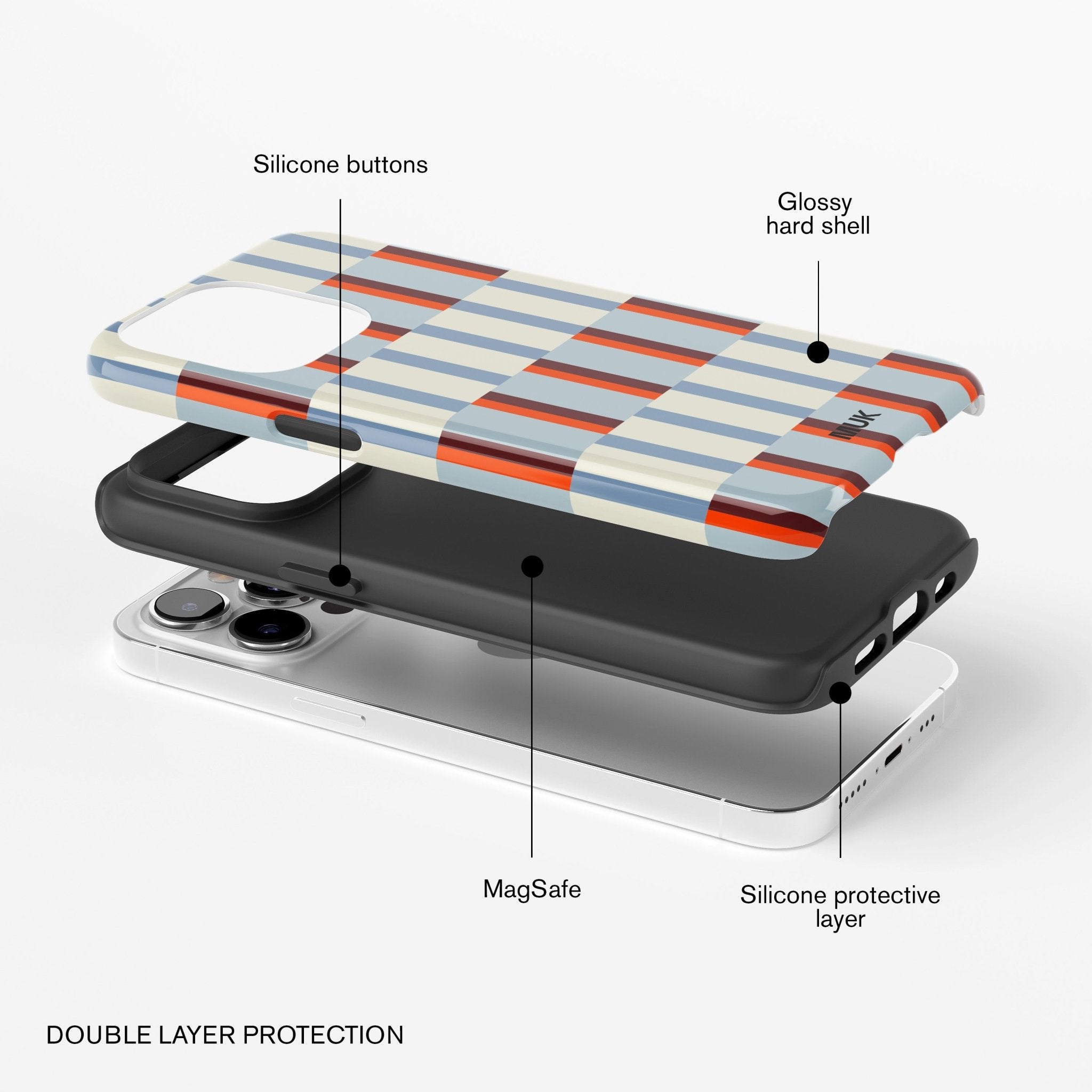 Funda de móvil Tough Magsafe - Duo Lines