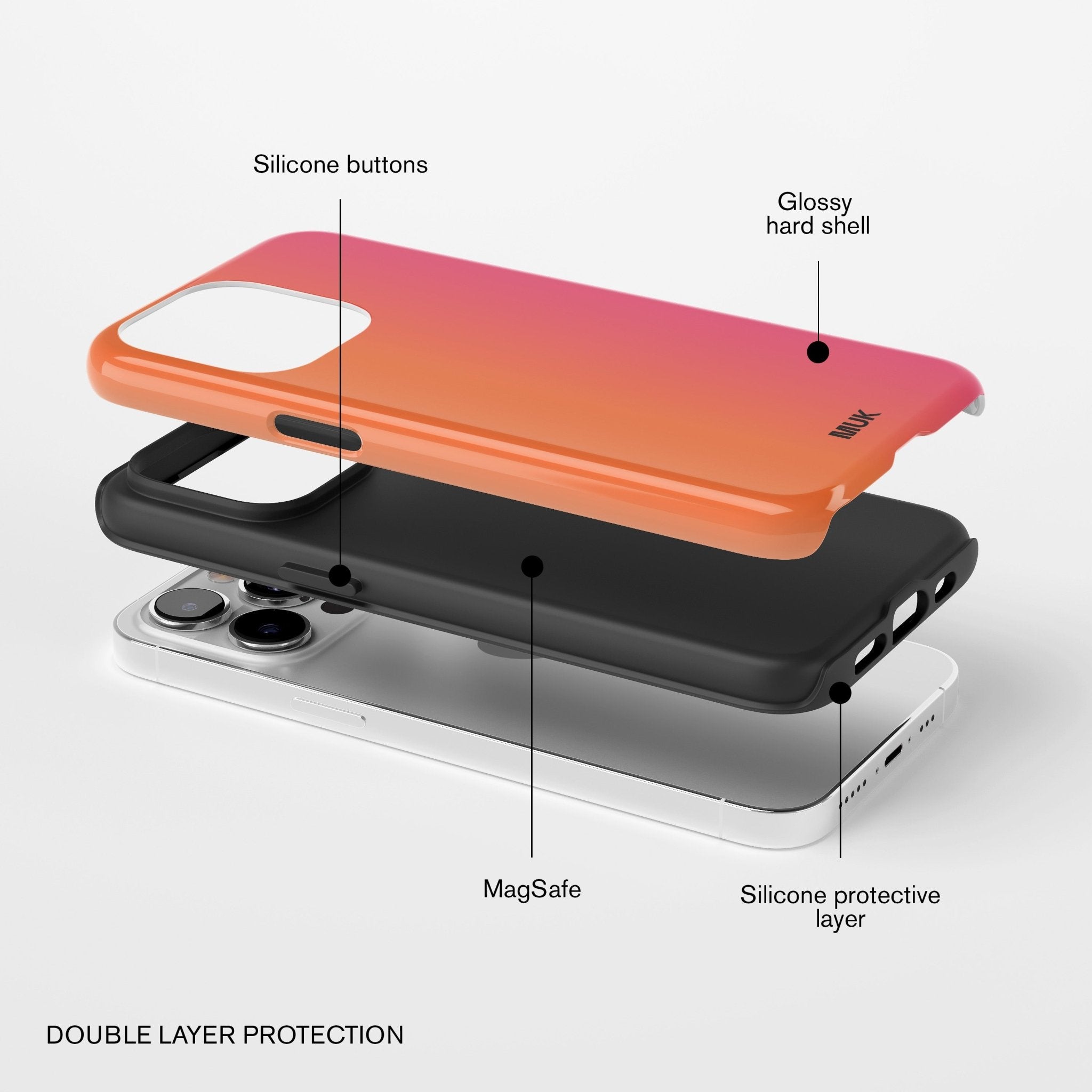 Funda de móvil Tough Magsafe - Gradient Pink