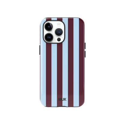 Funda de móvil Tough Magsafe - Stripes Brown Blue
