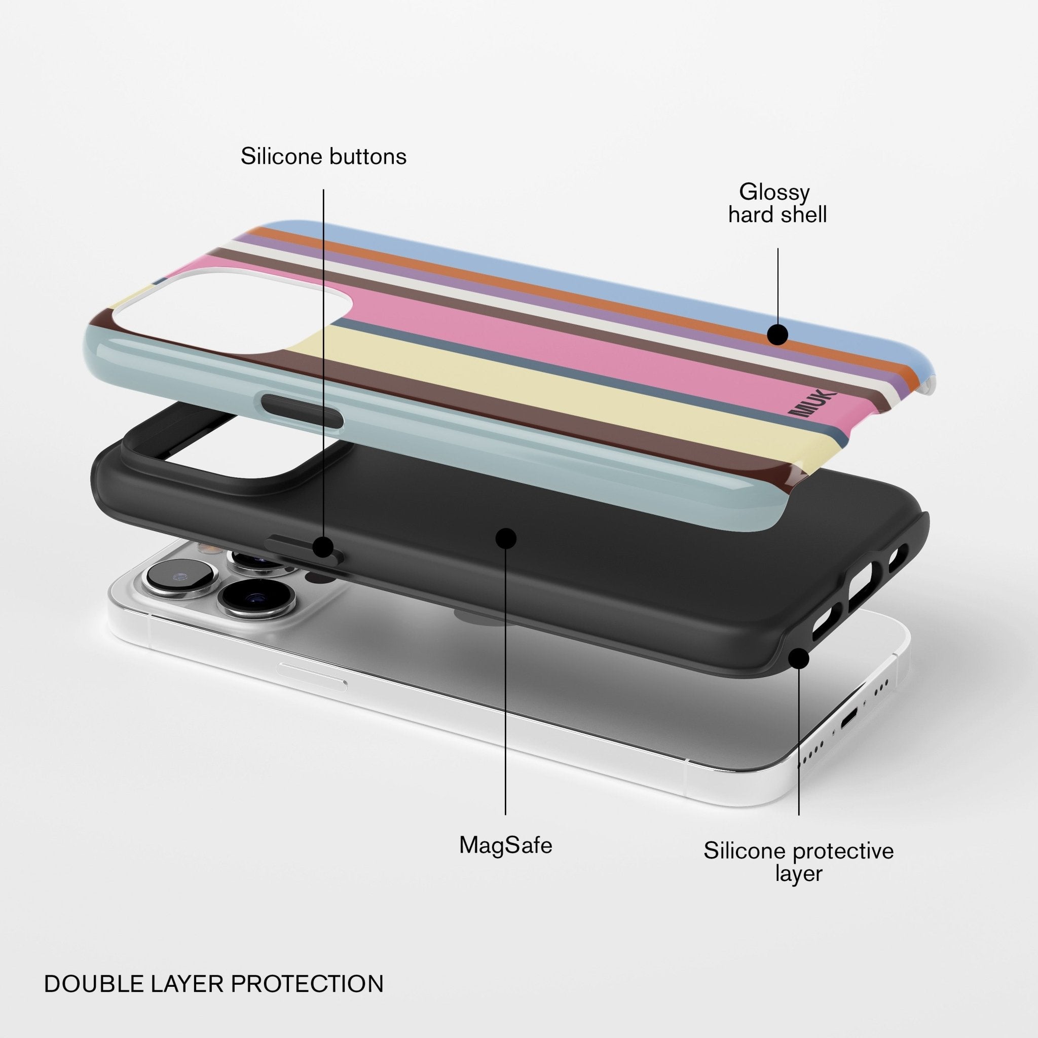 Funda de móvil Tough Magsafe - Stripes Colors