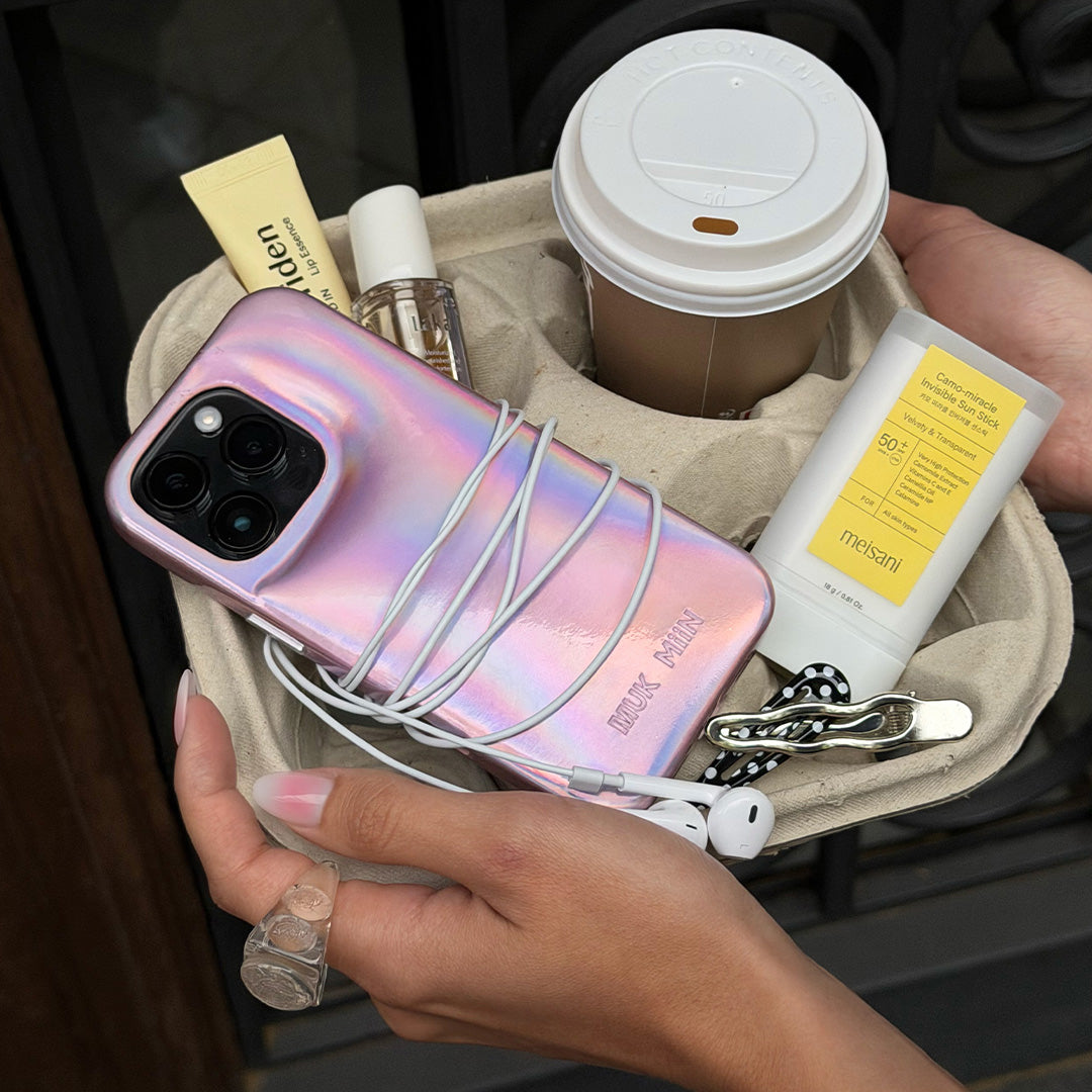 Funda de móvil Charol Puffy Pink MUKxMiiN