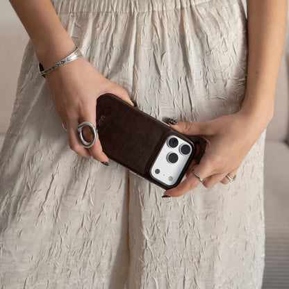 Funda de móvil Leather Mocca Case