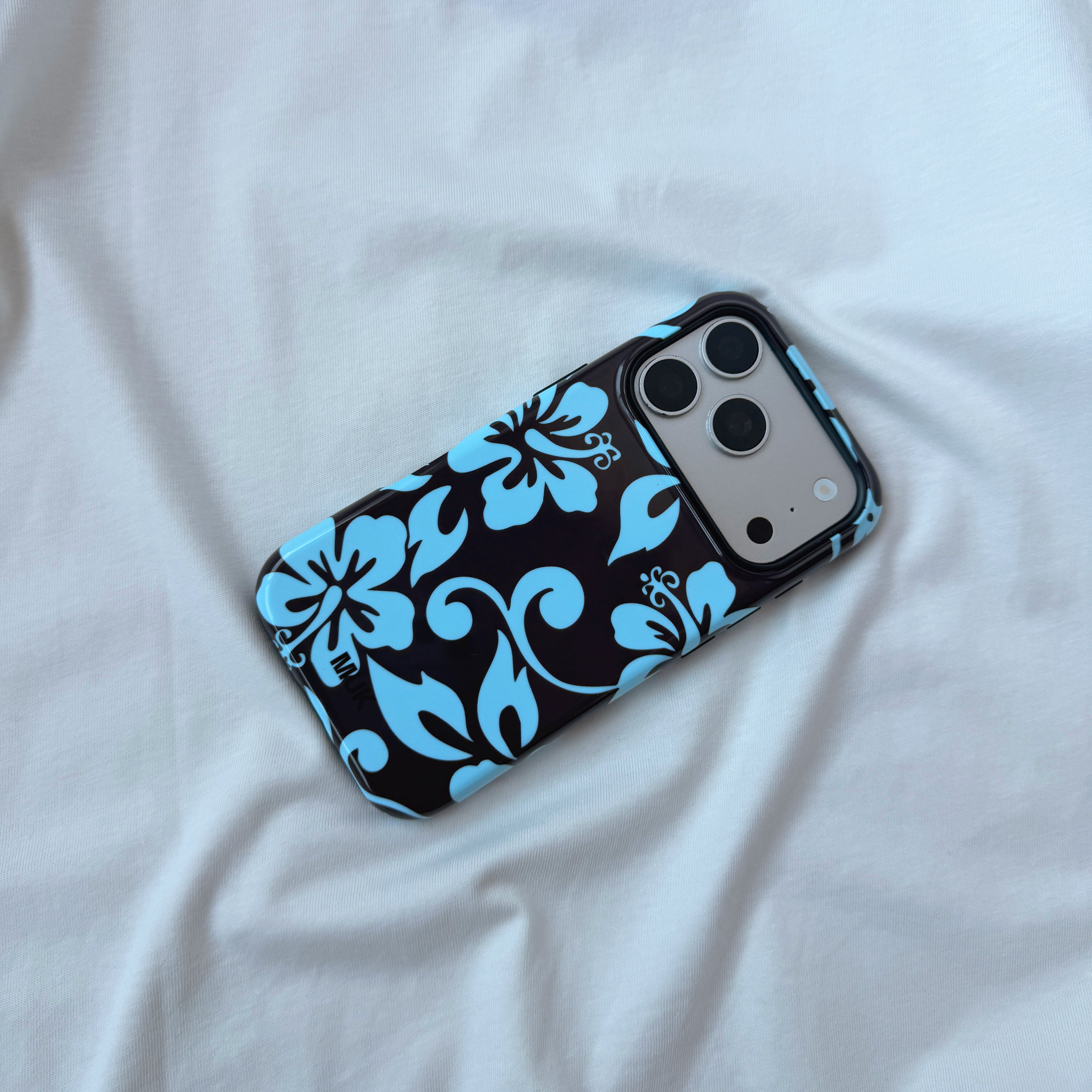 Funda de móvil Tough Magsafe - Hawaiian Flowers Turquoise