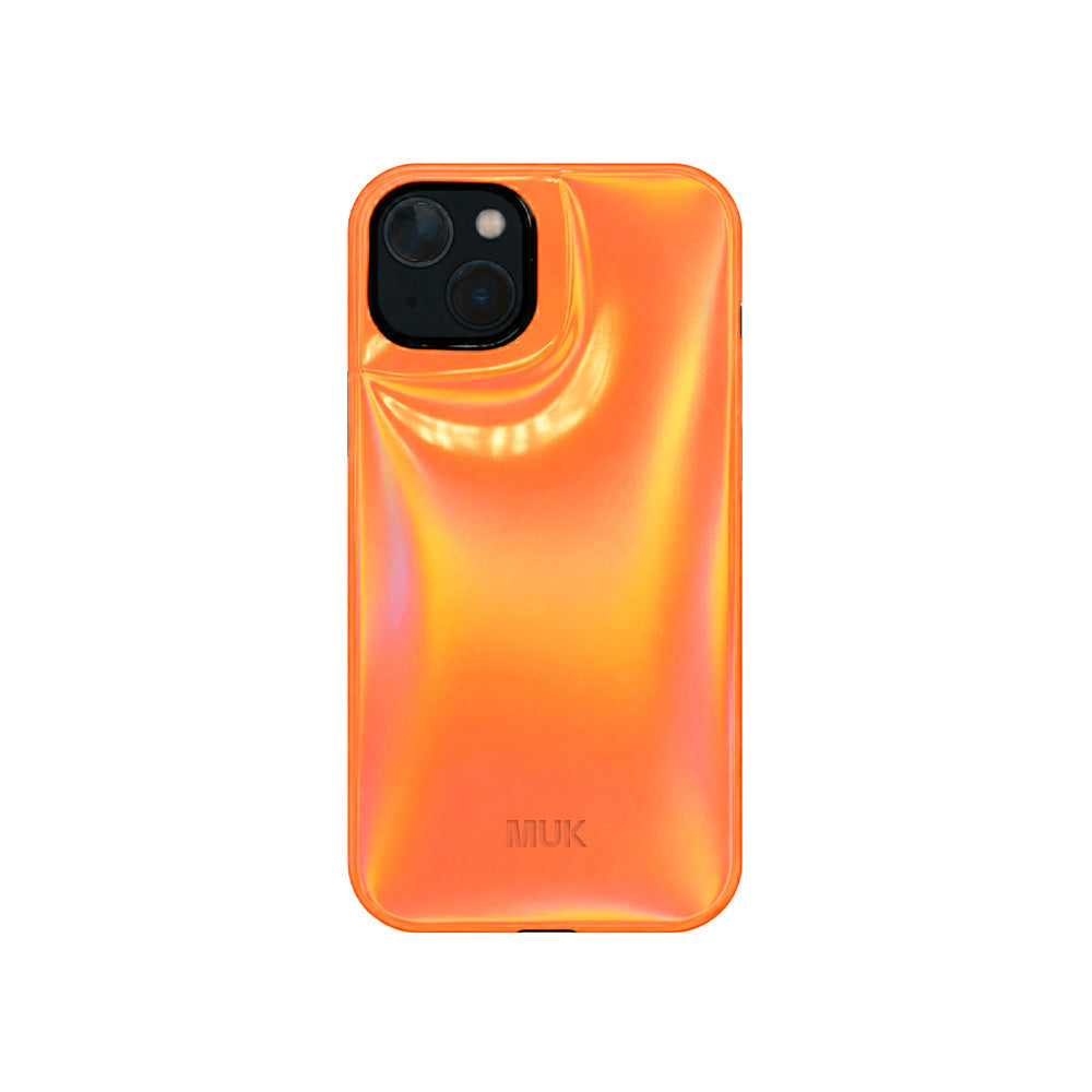 Charol Puffy Holographic Orange Phone Case