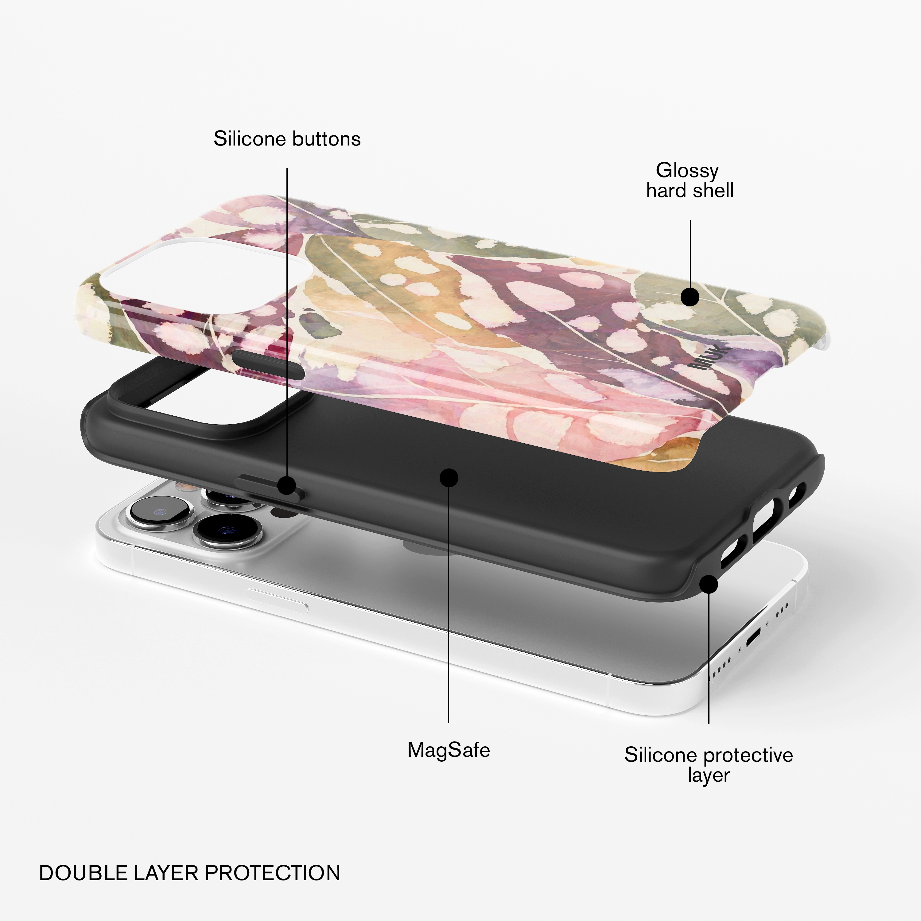 Tough Magsafe phone case - Leaves
