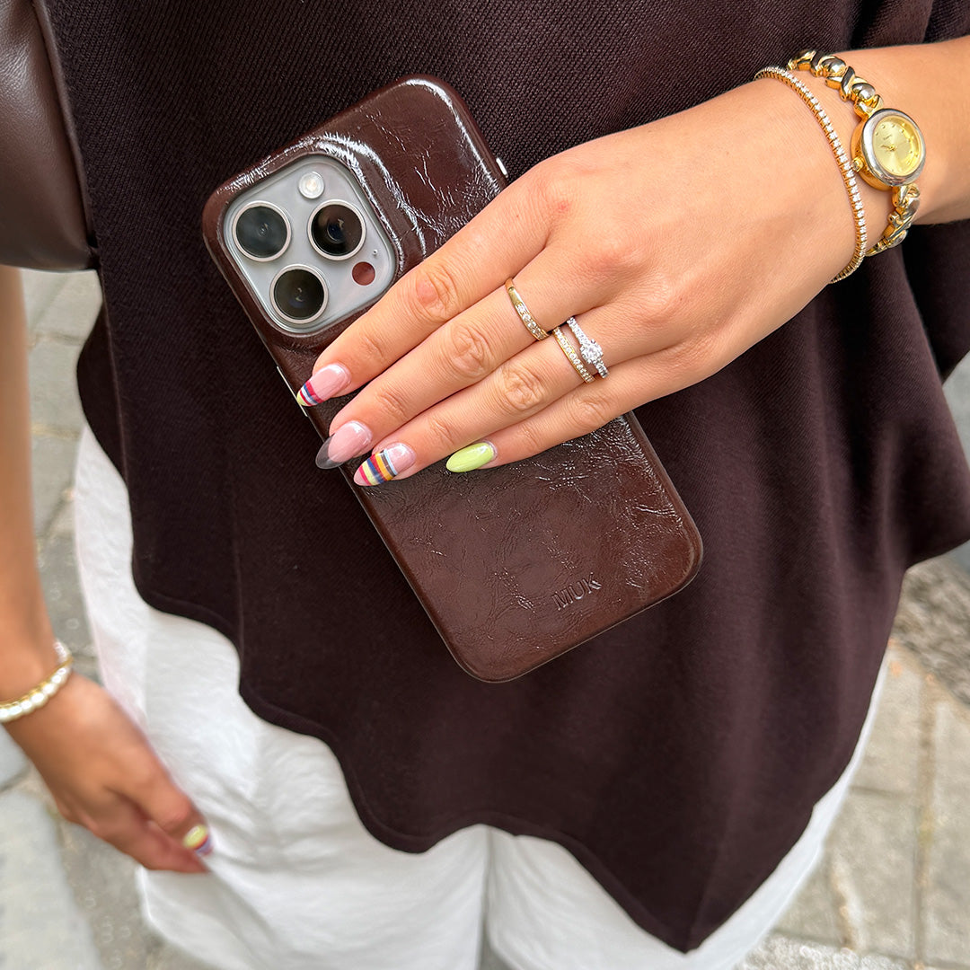 Funda de móvil Leather Mocca Case