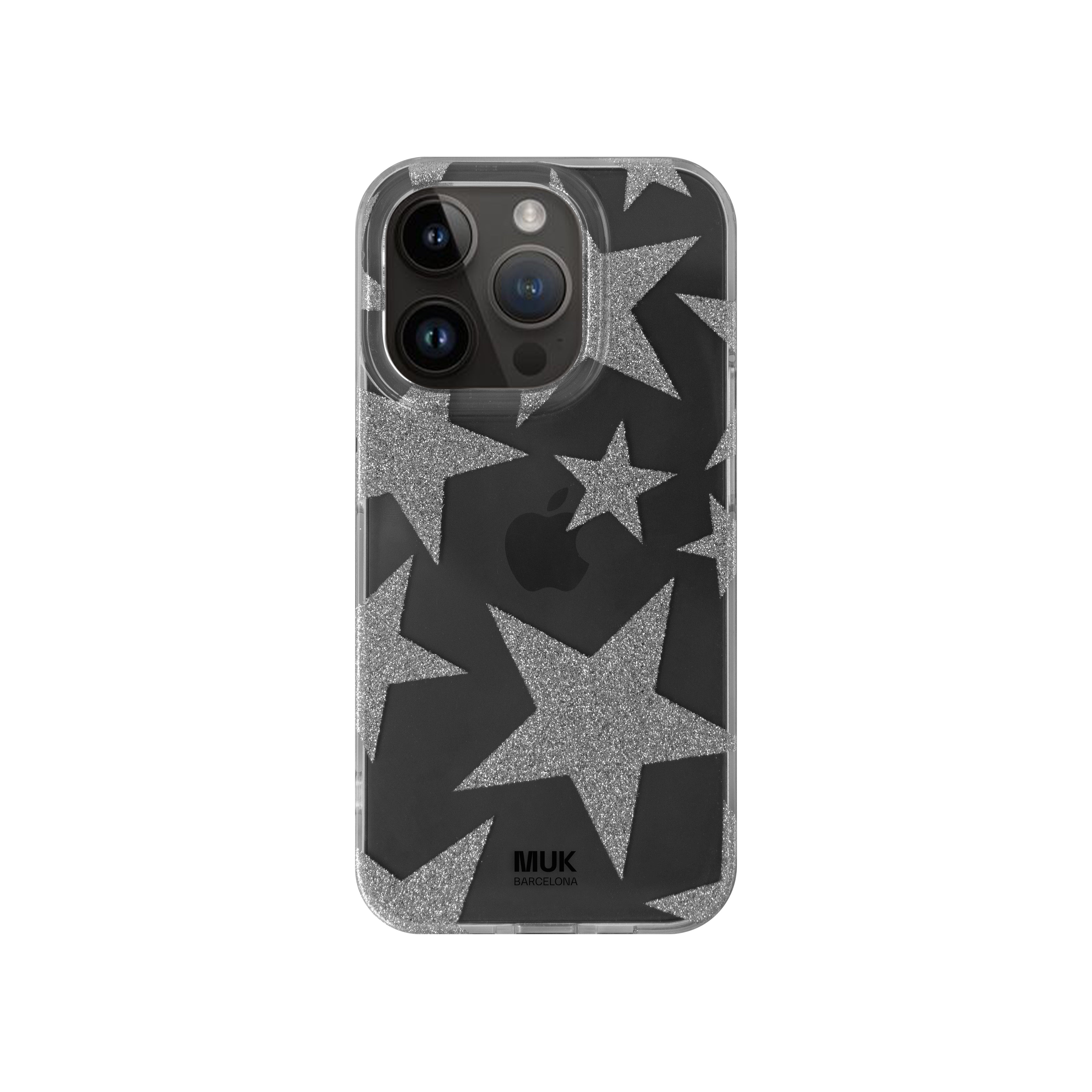 Funda rígida de doble capa diseñada para ofrecer protección y estilo. Esta compuesta por dos láminas transparentes de alta resistencia, entre las cuales se encapsula purpurina plateada real en forma de estrellas. A diferencia de las fundas impresas convencionales, este diseño no es superficial: los elementos decorativos están completamente integrados entre las capas, evitando el desgaste por fricción o el contacto directo con el exterior.



Estructura: Doble capa fusionada con purpurina suspendida en el interior

Protección: Antiarañazos, resistente a impactos leves, bordes reforzados

Acabado: Brillante, efecto tridimensional, el color cambia según el color del teléfono

Diseño: Totalmente transparente con decoración interna de estrellas de purpurina real

