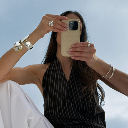 Funda de móvil Criss Cross Beige