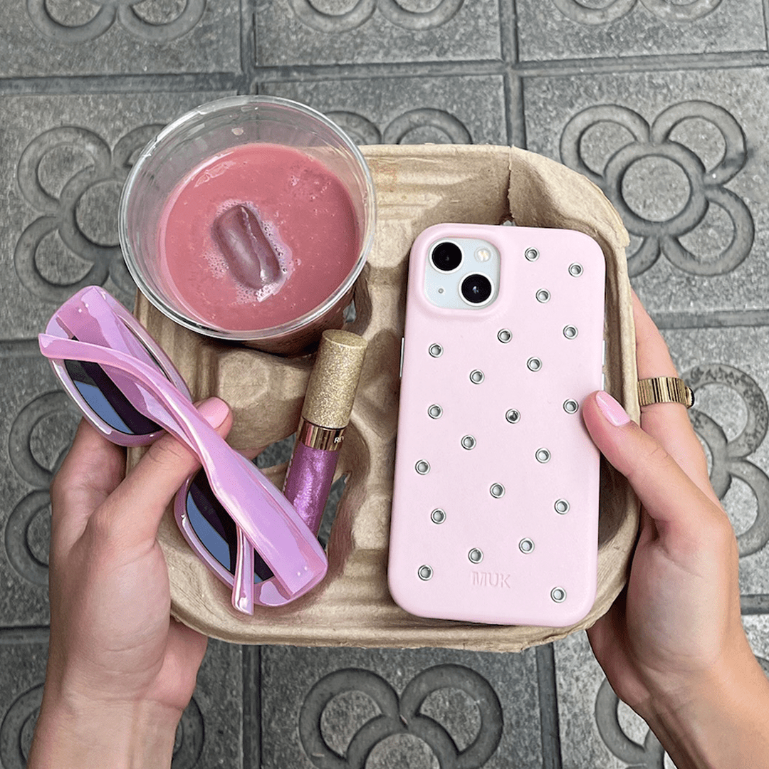 Pink Eyelets Case