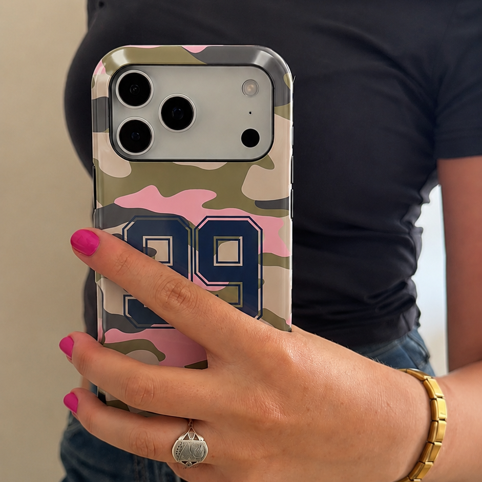 Funda de móvil Tough Magsafe - Camo Green Pink 99