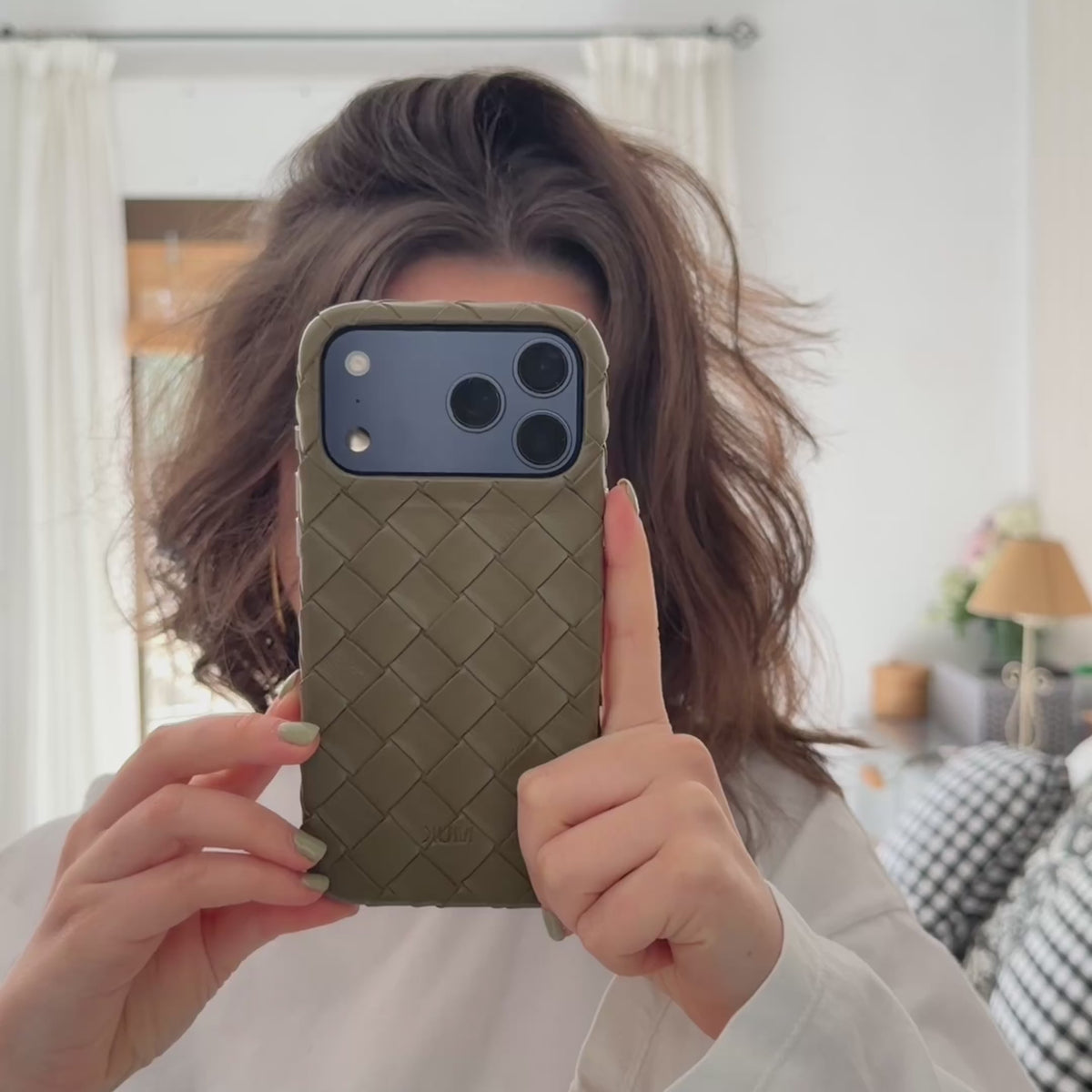 Funda de móvil Criss Cross Green