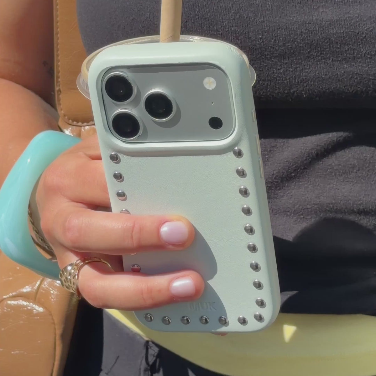 Funda de móvil Mint Studs Case