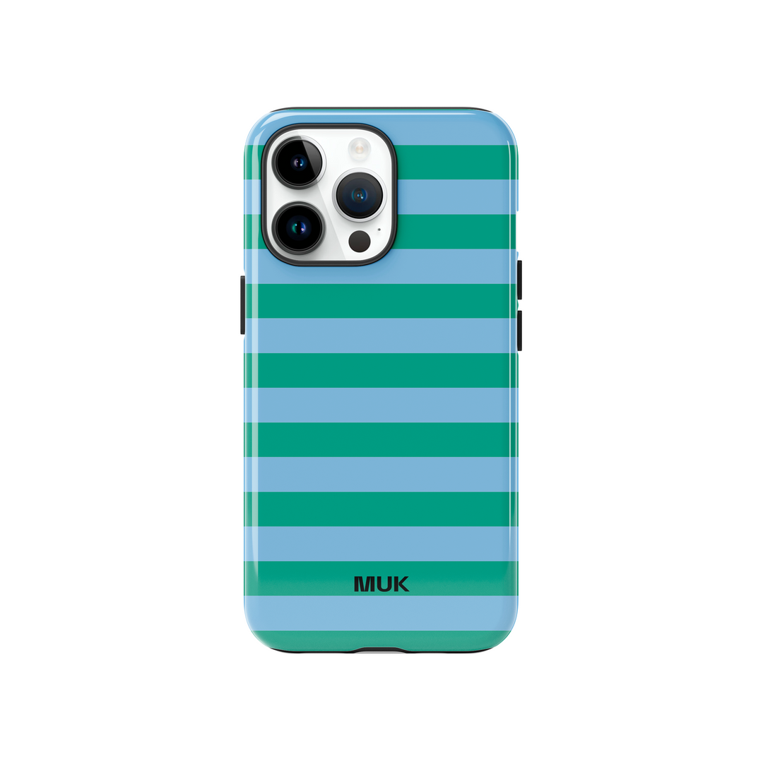Funda de móvil Tough Magsafe -Stripes Blue Green
