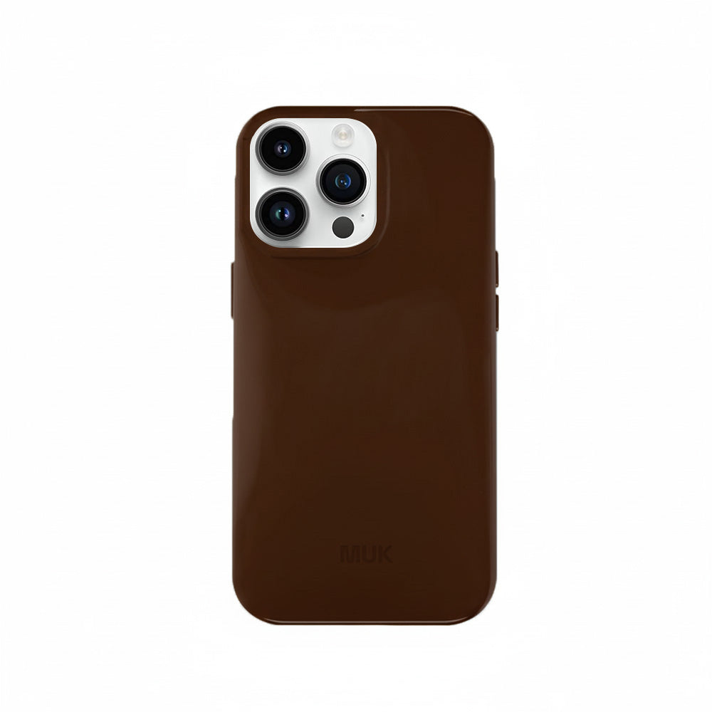 Charol Puffy Brown Phone Case