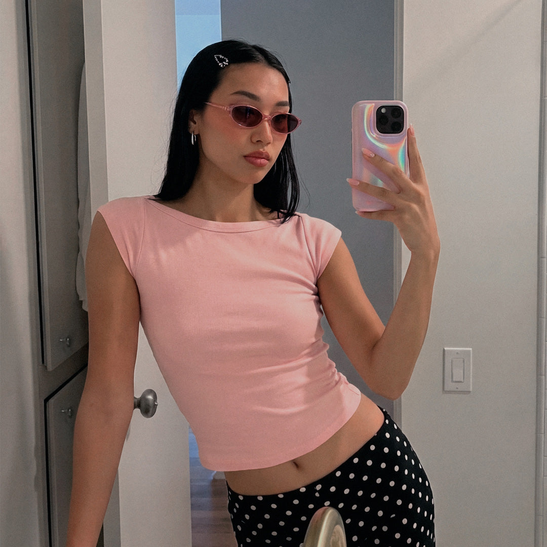 Funda de móvil Charol Puffy Pink MUKxMiiN
