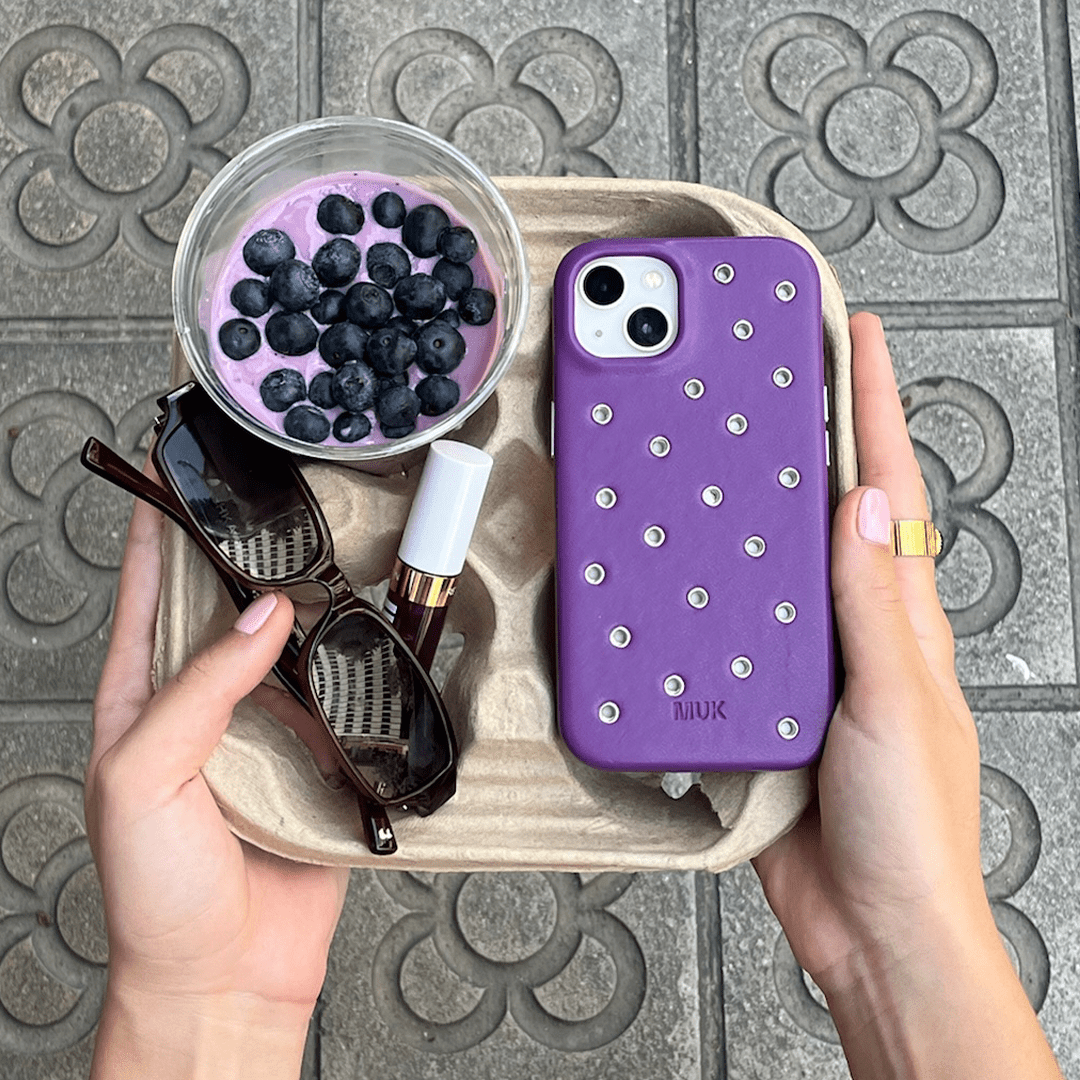 Purple Eyelets Case