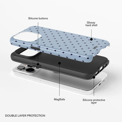 Funda de móvil Tough Magsafe - Small Dots Blue