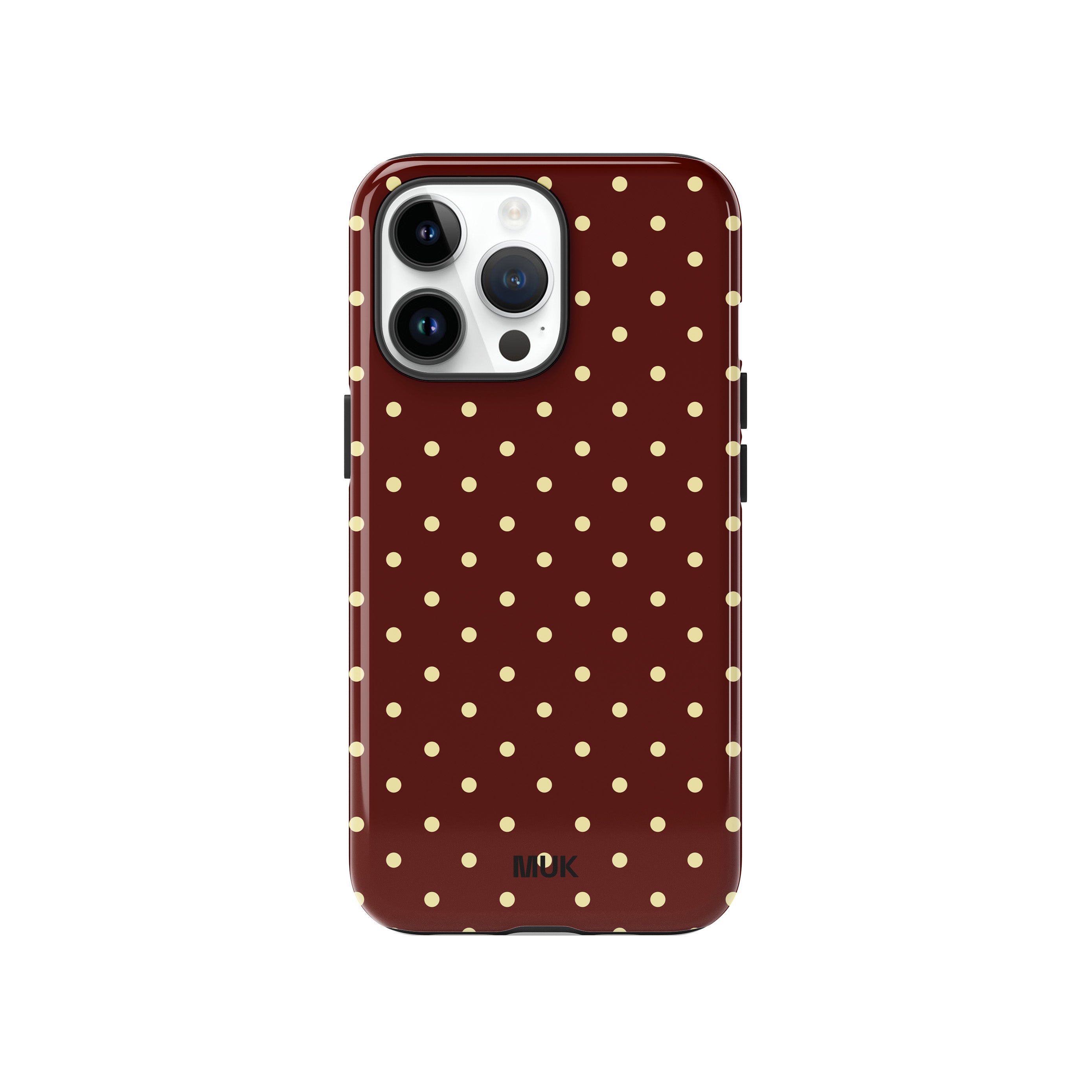 Funda de móvil Tough Magsafe - Small Dots Brown Yellow