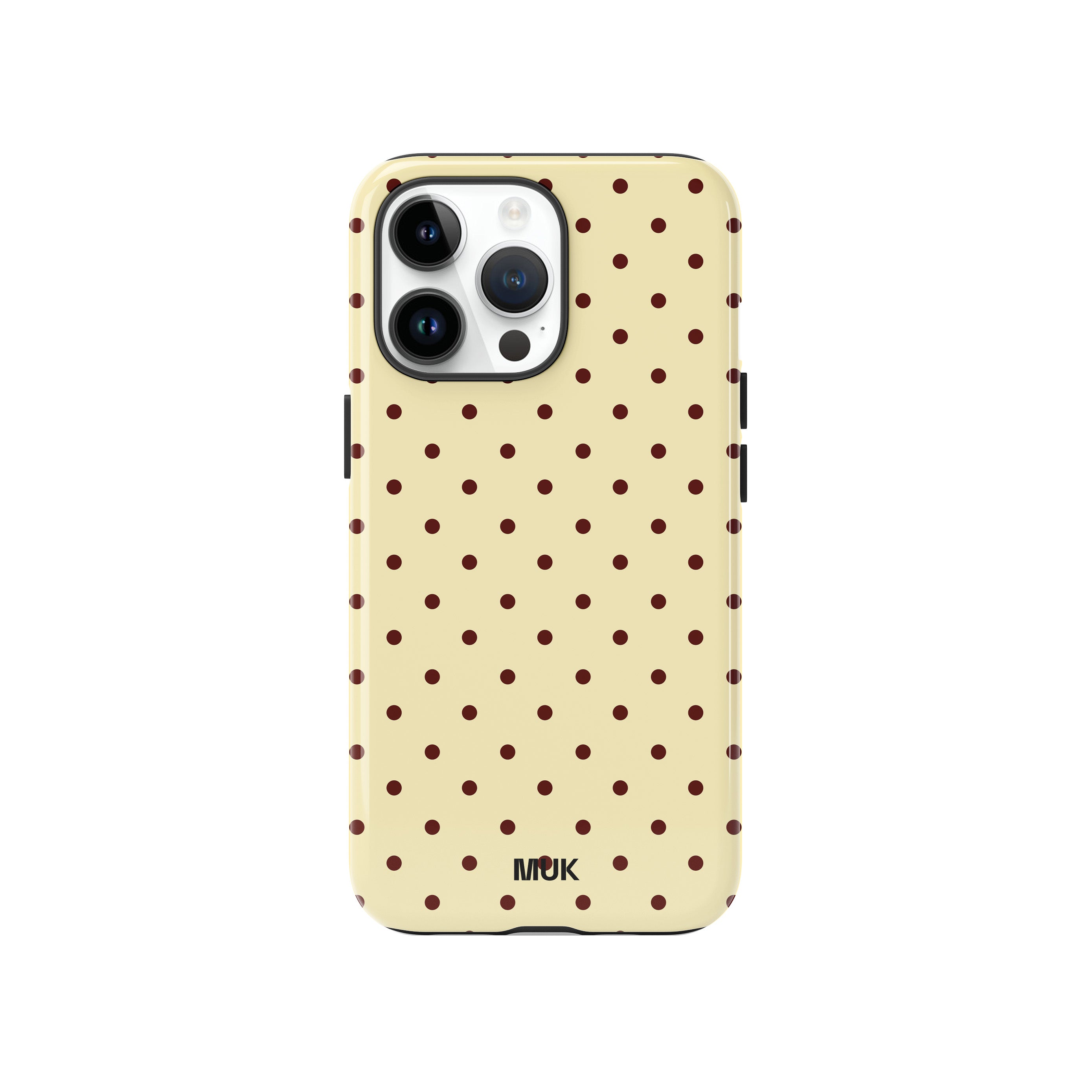 Funda de móvil Tough Magsafe - Small Dots Yellow Brown