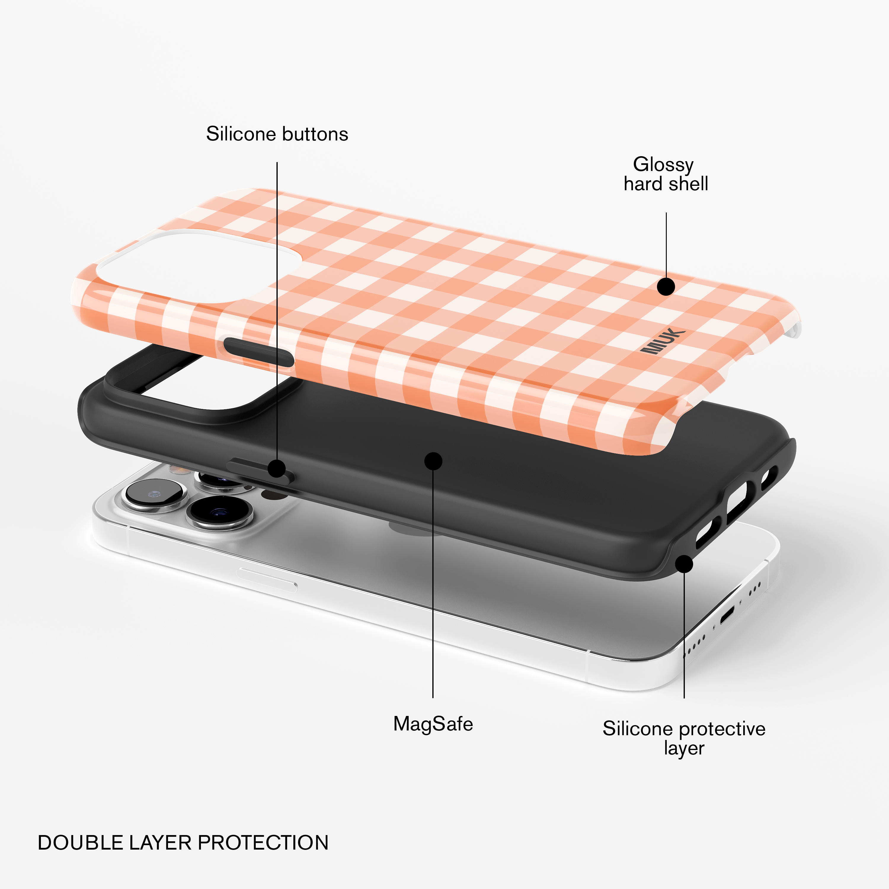 Tough Magsafe phone case -Vichy Orange