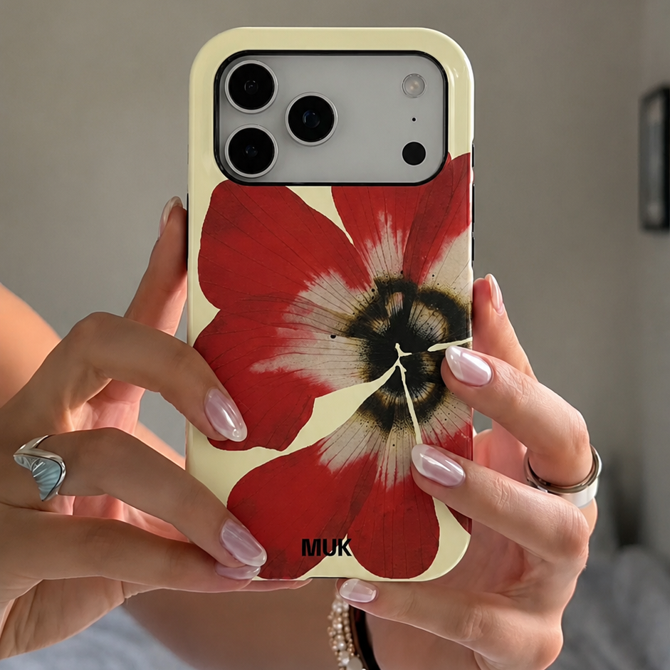 Funda de móvil Tough Magsafe - Yellow Red Flower