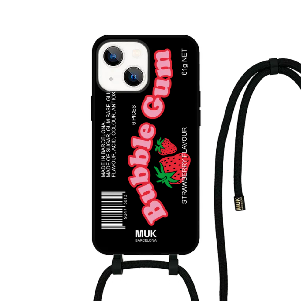 Bubblegum Phone Case - Black