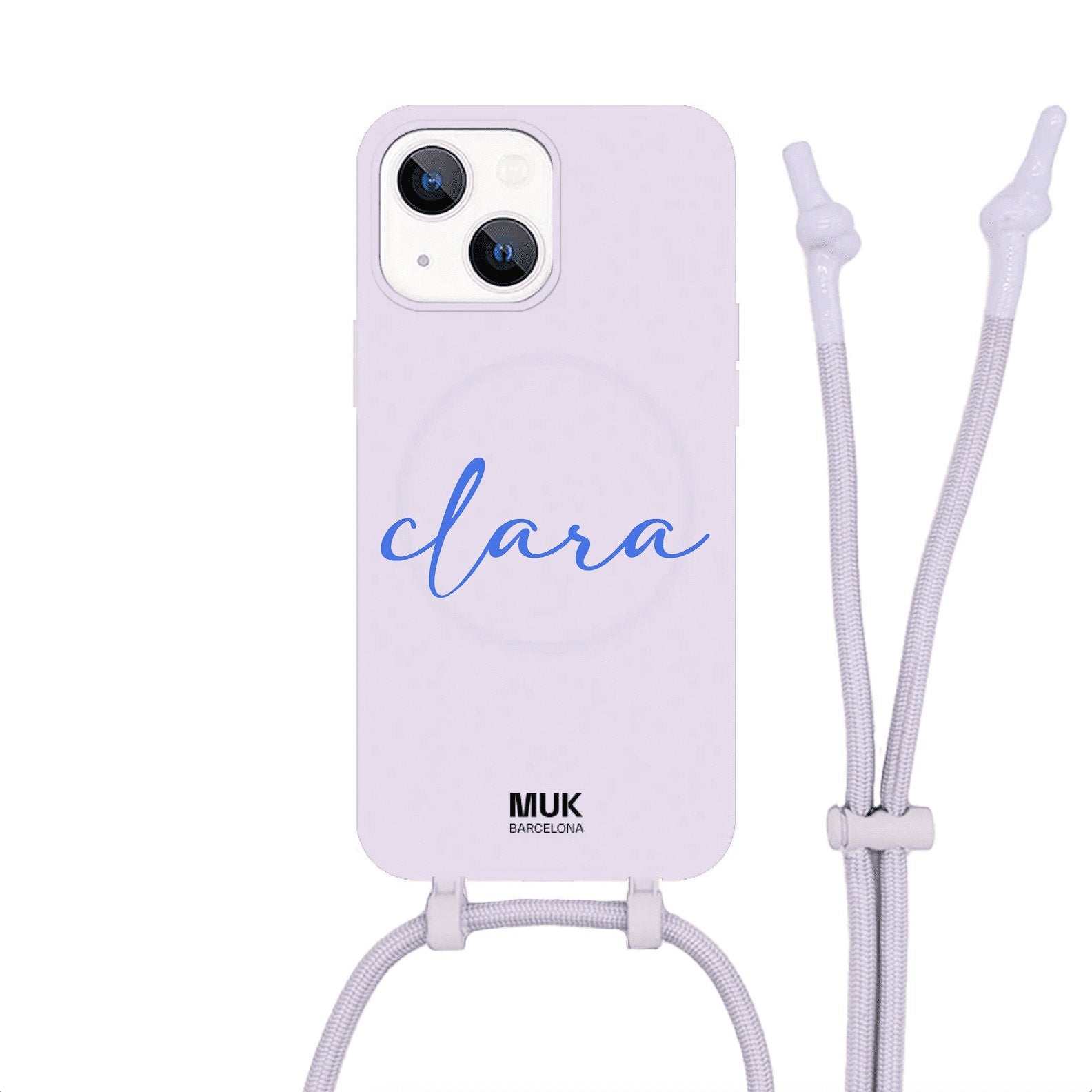 Lilac Phone Case with a design on it
