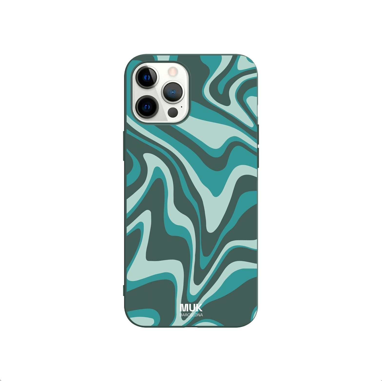 TPU lagoon Phone Case with distorted effect.
