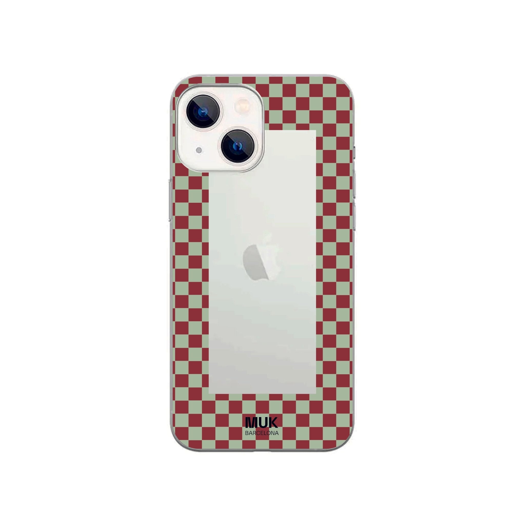 Clear Phone case with a pattern on it
