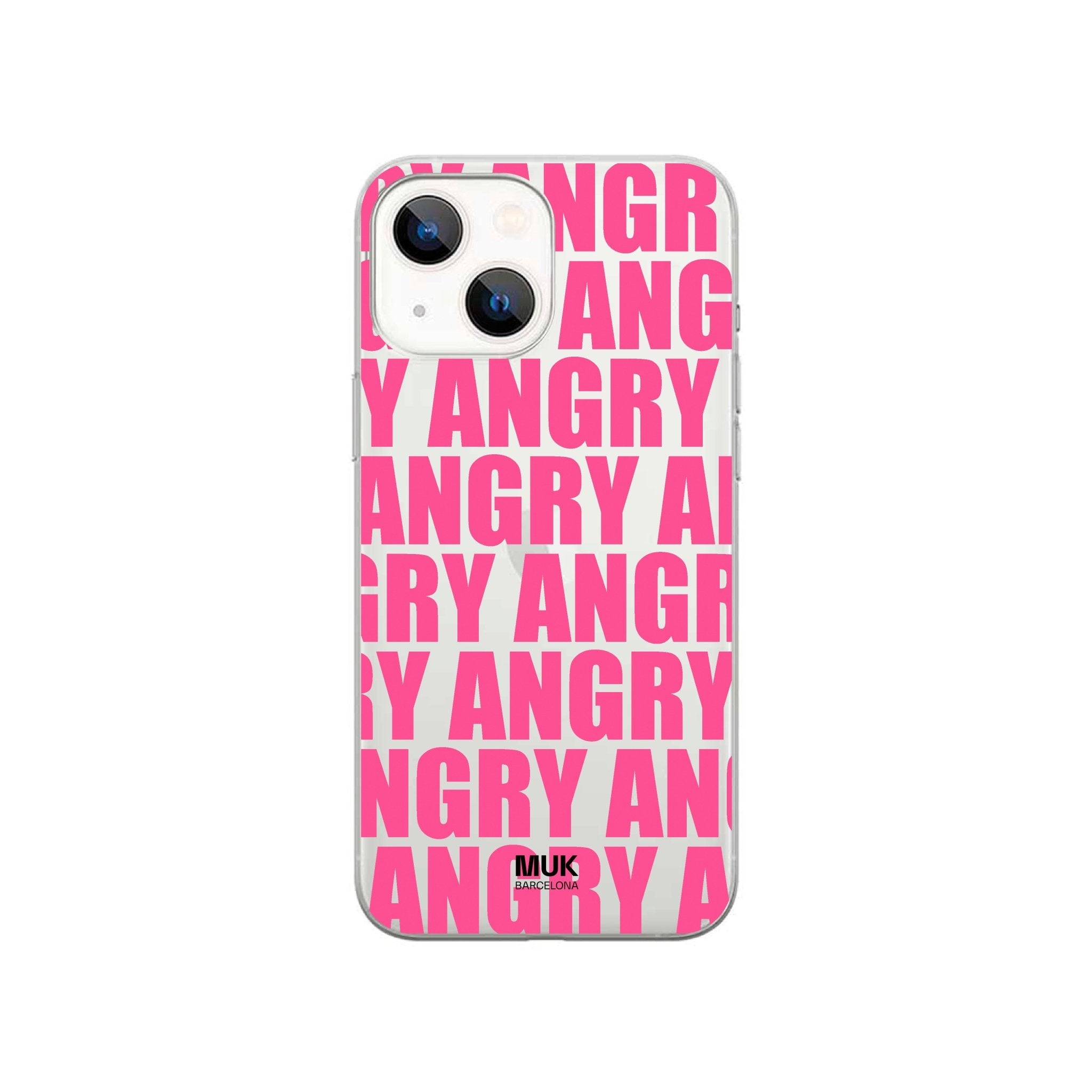 Phone Case with letter ANGRY
