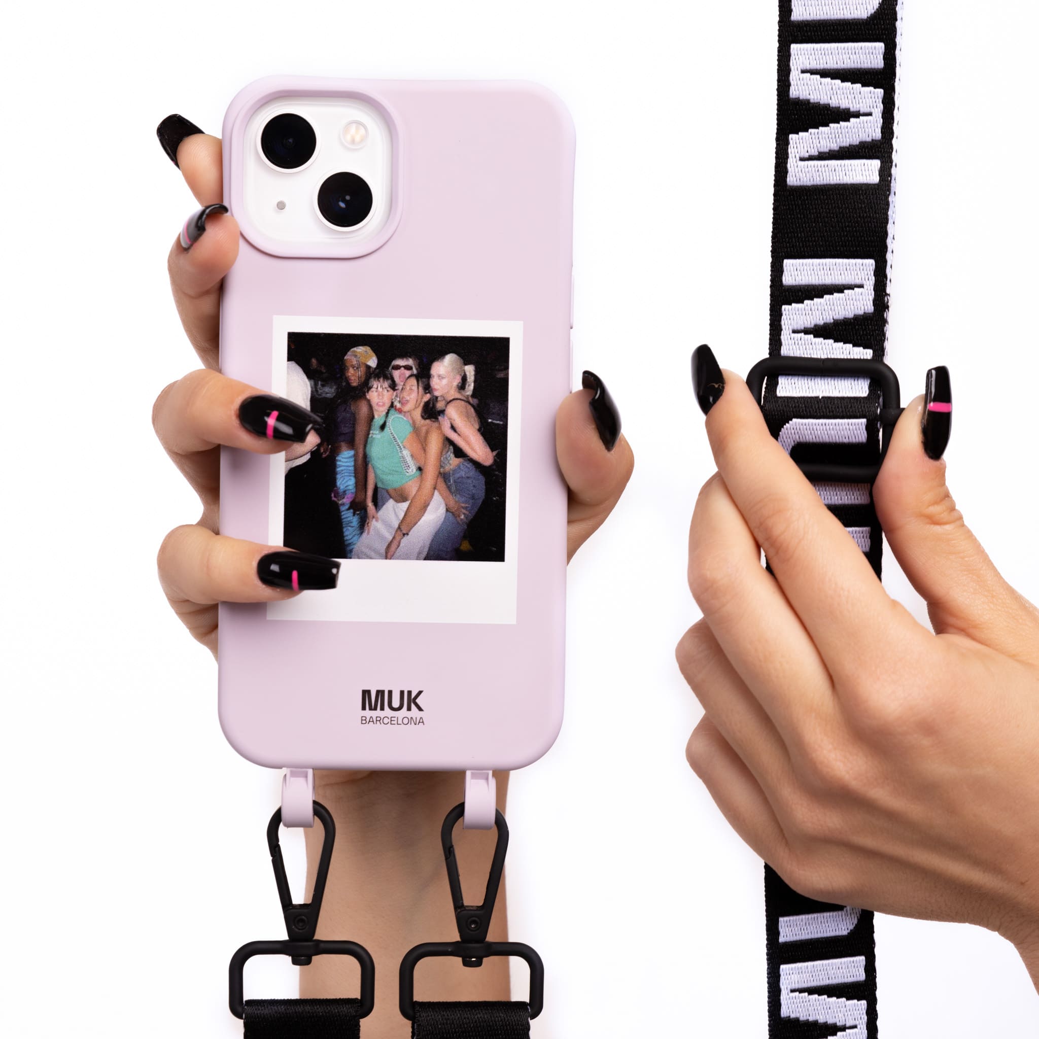 Funda de móvil compatible con MagSafe personalizada con una foto Polaroid. Fundas de móvil con carga inalámbrica (a partir del iPhone12).
