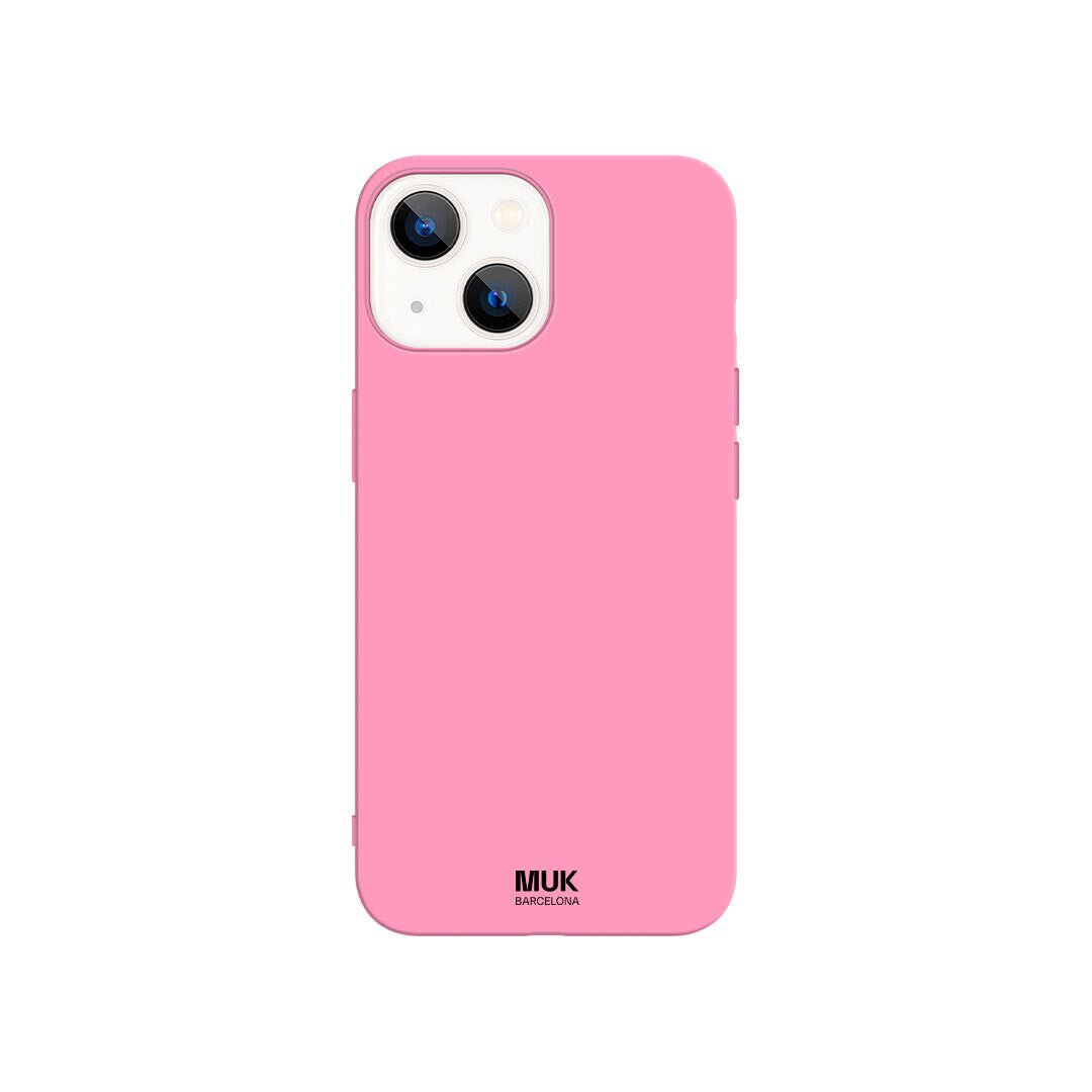 Funda de móvil TPU básica de color rosa.
