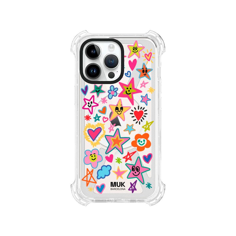 Magsafe high protection phone case with stickers design

